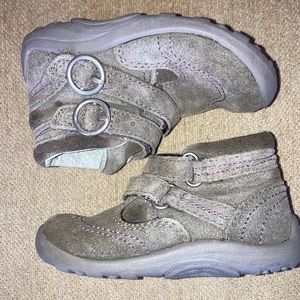 STRIDE RITE Gisella Suede Baby Boots Size 4.5